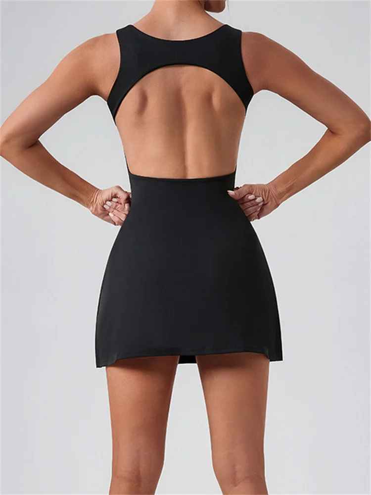 Robe de Sport Femme – Mini Coupe Ajustée Style Athlétique – Image 2