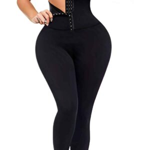 Legging Gainant Taille Haute avec Ceinture Corset – Silhouette Sculptée