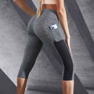 Legging Taille Haute Femme – Gainant, Extensible avec Poches Latérales