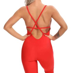 Combinaison de Sport Femme – Dos Lacé & Coupe Sculptante Sexy