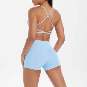 Ensemble Yoga Femme – Crop Top & Short Ajusté
