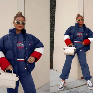 Doudoune Femme 3 Pièces – Ensemble Sport Chic Chaud et Élégant