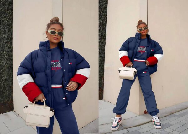 Doudoune Femme 3 Pièces – Ensemble Sport Chic Chaud et Élégant